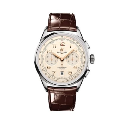 Orologio Breitling Premier B01 Chronograph 42mm Uomo Crema AB0145211G1P1