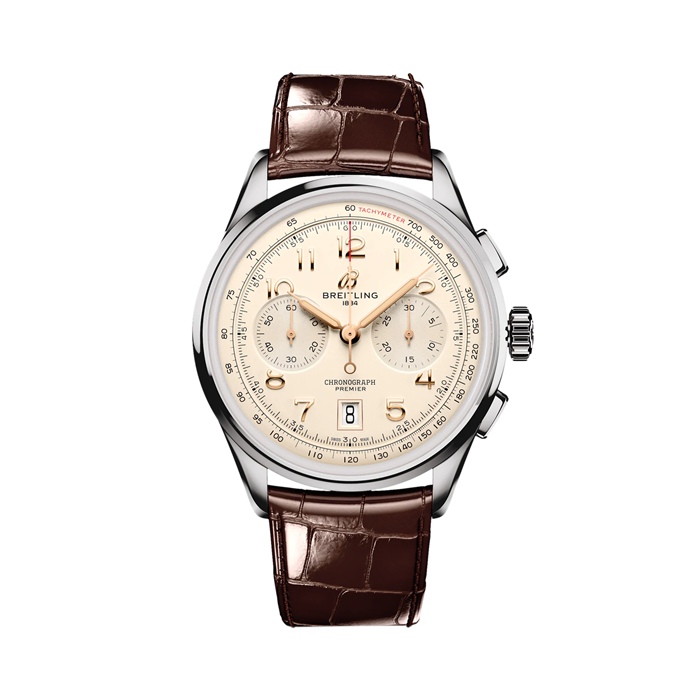 Orologio Breitling Premier B01 Chronograph 42mm Uomo Crema AB0145211G1P1