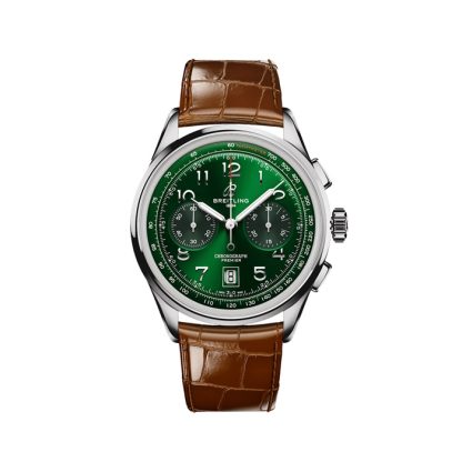 Orologio Breitling Premier B01 Cronografo 42mm Uomo Verde AB0145371L1P1