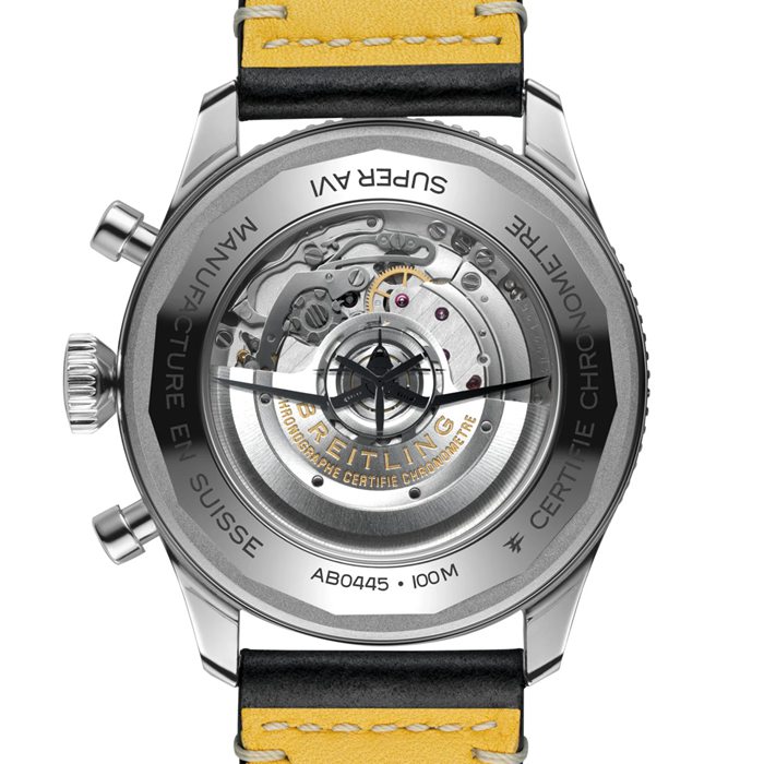 Orologio Breitling Super AVI B04 Cronografo GMT 46 Tribute to Vought F4U Corsair AB04451A1C1X1 - immagine 2