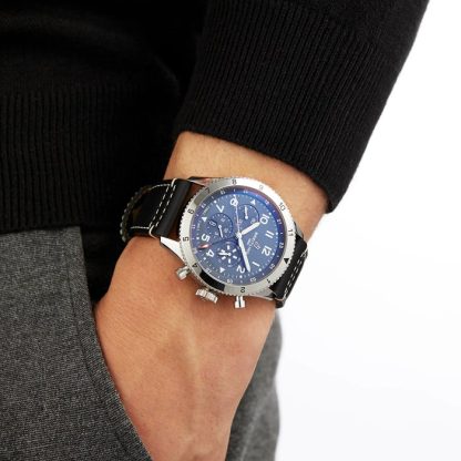 Orologio Breitling Super AVI B04 Cronografo GMT 46 Tribute to Vought F4U Corsair AB04451A1C1X1 - immagine 3