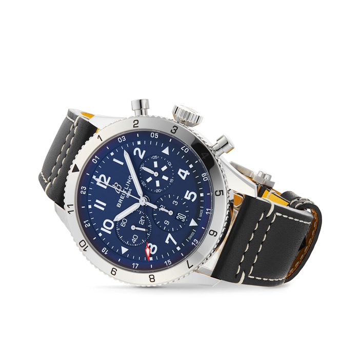 Orologio Breitling Super AVI B04 Cronografo GMT 46 Tribute to Vought F4U Corsair AB04451A1C1X1 - immagine 4