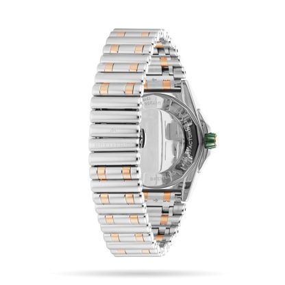 Orologio Breitling Super Chronomat Automatic 38 Verde in acciaio inossidabile e oro rosa 18 ct U17356531L1U1 - immagine 4