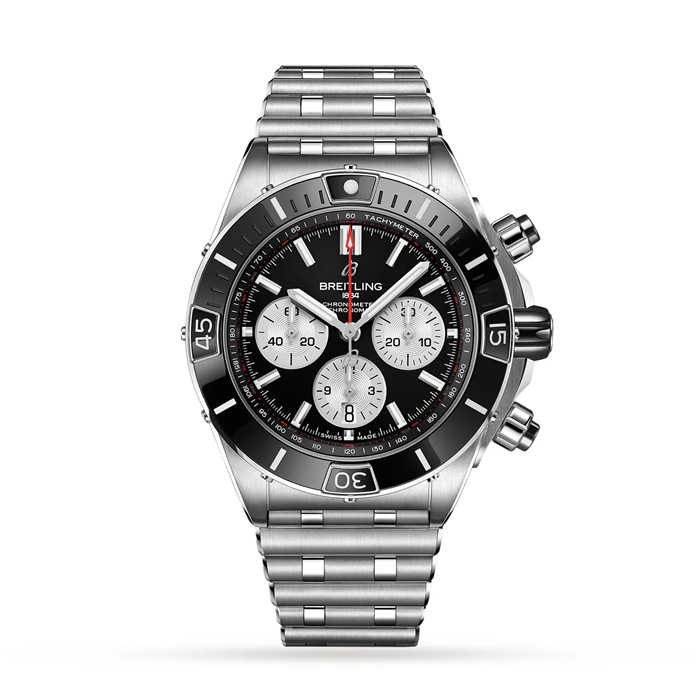 Orologio Breitling Super Chronomat B01 44 in acciaio inossidabile AB0136251B1A1