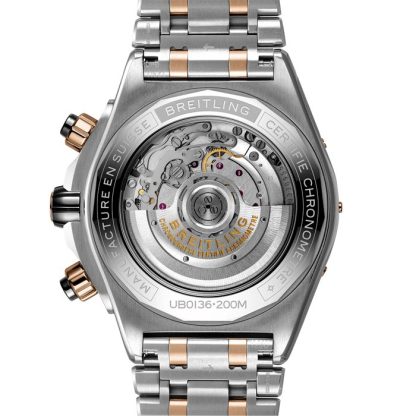 Orologio Breitling Super Chronomat B01 44 in acciaio inossidabile e oro rosso 18k UB0136251B1U1 - immagine 4