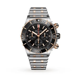 Orologio Breitling Super Chronomat B01 44 in acciaio inossidabile e oro rosso 18k UB0136251B1U1