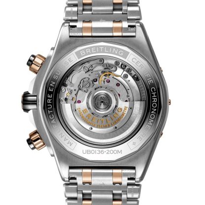 Orologio Breitling Super Chronomat B01 44 in acciaio inossidabile e oro rosso 18k UB0136251L1U1 - immagine 4