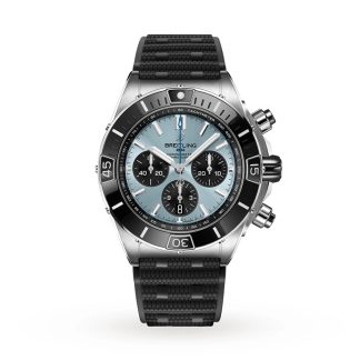 Orologio Breitling Super Chronomat B01 44 in acciaio inossidabile e platino blu ghiaccio PB0136251C1S1