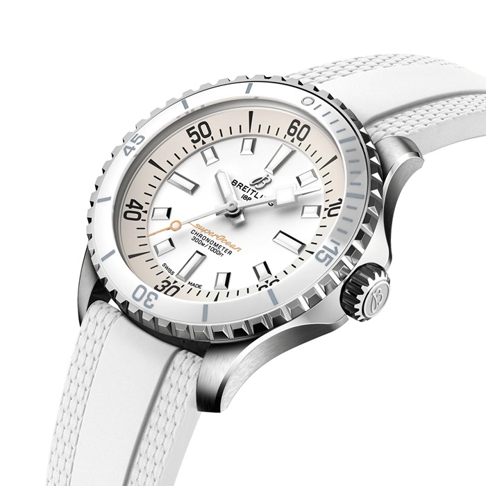 Orologio Breitling Superocean Automatic 36 in acciaio inossidabile con cinturino in gomma A17377211A1S1 - immagine 3