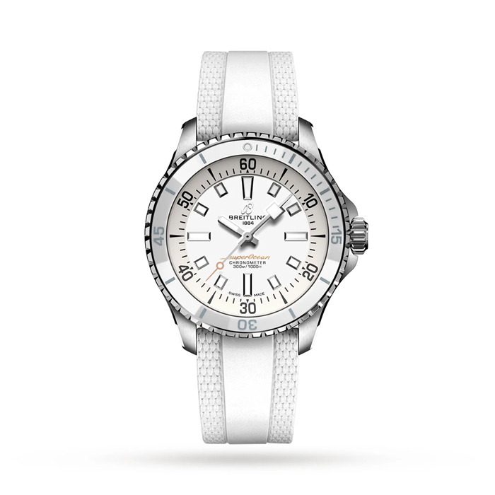 Orologio Breitling Superocean Automatic 36 in acciaio inossidabile con cinturino in gomma A17377211A1S1