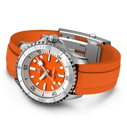 Orologio Breitling Superocean Automatic 36 in acciaio inossidabile con cinturino in gomma A17377211O1S1 - immagine 4