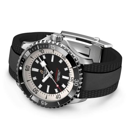 Orologio Breitling Superocean Automatic 42 Cinturino in gomma in acciaio inossidabile A17375211B1S1 - immagine 4
