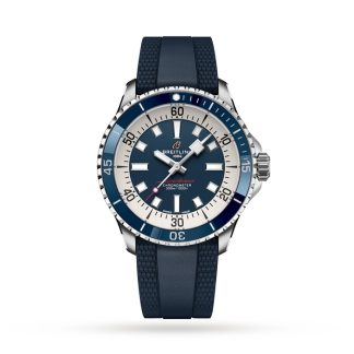 Orologio Breitling Superocean Automatic 42 Cinturino in gomma in acciaio inossidabile A17375E71C1S1