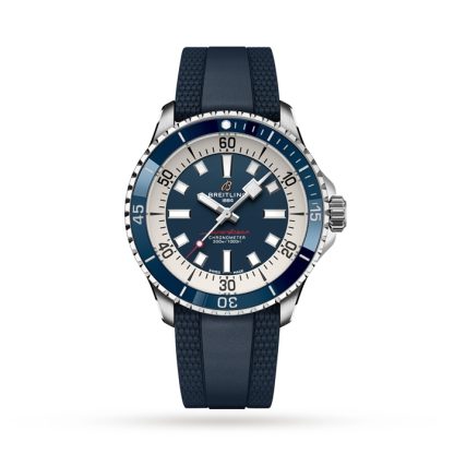 Orologio Breitling Superocean Automatic 42 Cinturino in gomma in acciaio inossidabile A17375E71C1S1