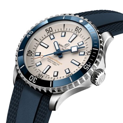 Orologio Breitling Superocean Automatic 42 Cinturino in gomma in acciaio inossidabile A17375E71G1S1 - immagine 3
