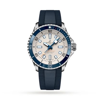 Orologio Breitling Superocean Automatic 42 Cinturino in gomma in acciaio inossidabile A17375E71G1S1