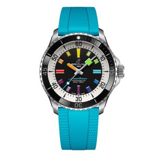Orologio Breitling Superocean Automatic 42mm Uomo Gomma Blu A17375211B2S1