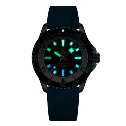 Orologio Breitling Superocean Automatic 42mm Uomo Gomma Blu A17375211B2S1 - immagine 5