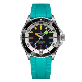Orologio Breitling Superocean Automatic 42mm Uomo Gomma Turchese A17375211B2S2