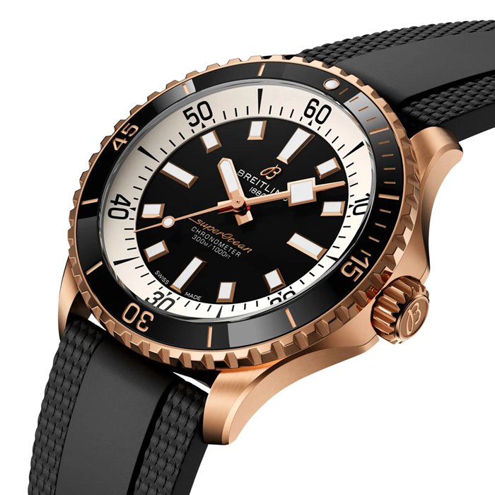Orologio Breitling Superocean Automatic 42mm Uomo Nero R17375211B1S1 - immagine 2