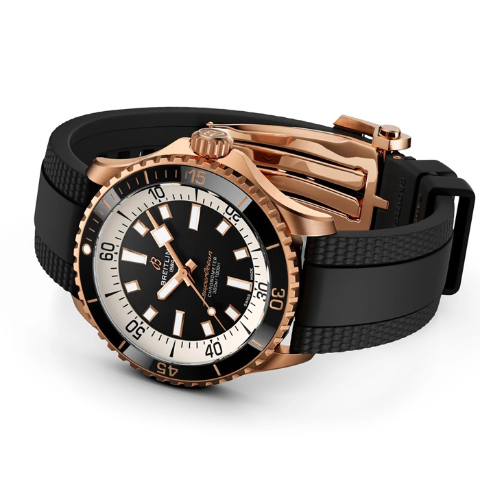 Orologio Breitling Superocean Automatic 42mm Uomo Nero R17375211B1S1 - immagine 3