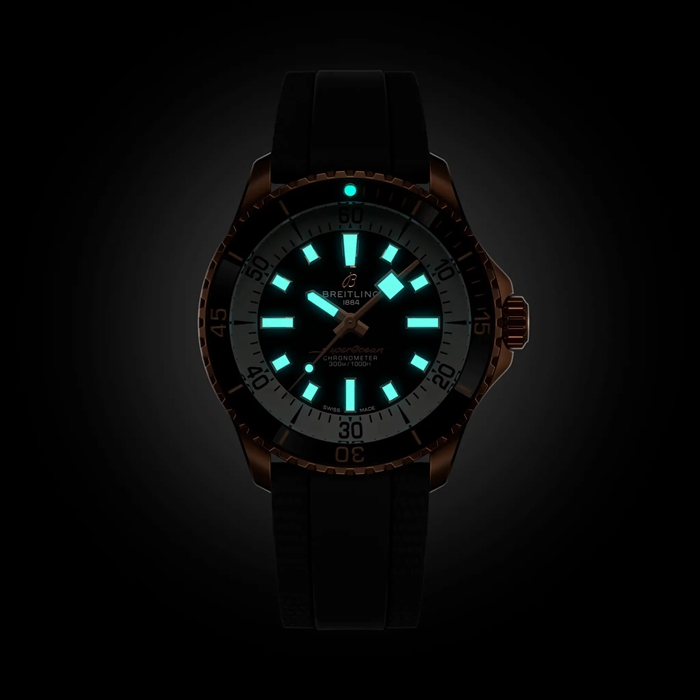 Orologio Breitling Superocean Automatic 42mm Uomo Nero R17375211B1S1 - immagine 5