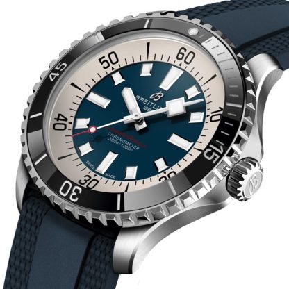 Orologio Breitling Superocean Automatic 44 Cinturino in gomma in acciaio inossidabile A17376211C1S1 - immagine 3