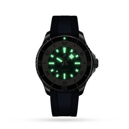Orologio Breitling Superocean Automatic 44 Cinturino in gomma in acciaio inossidabile A17376211C1S1 - immagine 5
