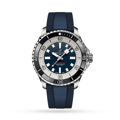 Orologio Breitling Superocean Automatic 44 Cinturino in gomma in acciaio inossidabile A17376211C1S1