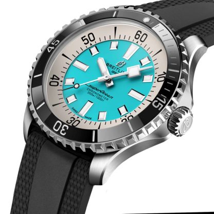 Orologio Breitling Superocean Automatic 44 Cinturino in gomma in acciaio inossidabile A17376211L2S1 - immagine 3