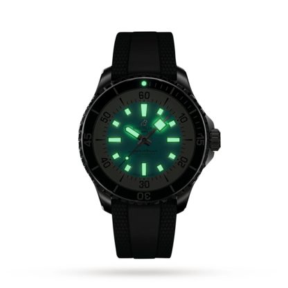 Orologio Breitling Superocean Automatic 44 Cinturino in gomma in acciaio inossidabile A17376211L2S1 - immagine 5