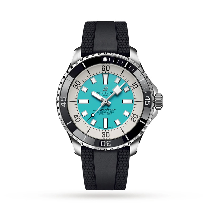Orologio Breitling Superocean Automatic 44 Cinturino in gomma in acciaio inossidabile A17376211L2S1