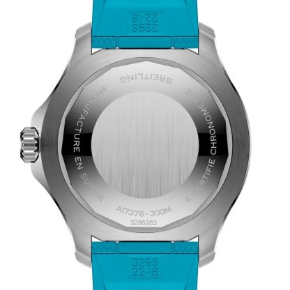 Orologio Breitling Superocean Automatic 44mm Uomo Gomma Turchese A17376211L2S2 - immagine 2