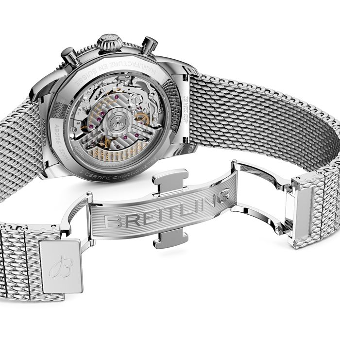 Orologio Breitling Superocean Heritage B01 Chronograph 42mm Uomo Blu AB0156161C1A1 - immagine 5