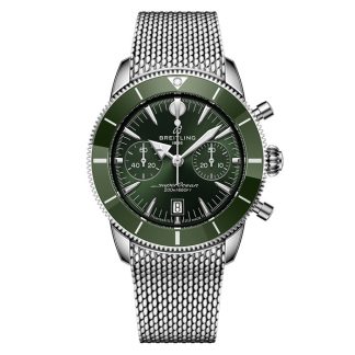 Orologio Breitling Superocean Heritage B01 Chronograph 42mm Uomo Verde AB0156361L1A1