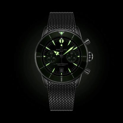Orologio Breitling Superocean Heritage B01 Chronograph 42mm Uomo Verde AB0156361L1A1 - immagine 5
