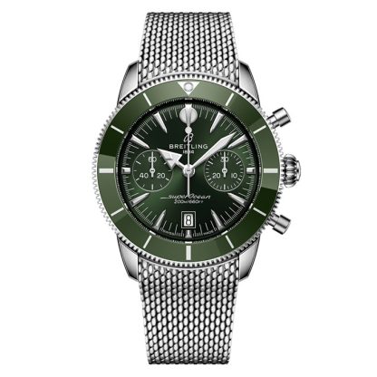 Orologio Breitling Superocean Heritage B01 Chronograph 42mm Uomo Verde AB0156361L1A1