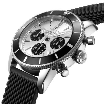 Orologio Breitling Superocean Heritage B01 Chronograph 44 in acciaio inossidabile AB0162121G1S1 - immagine 2
