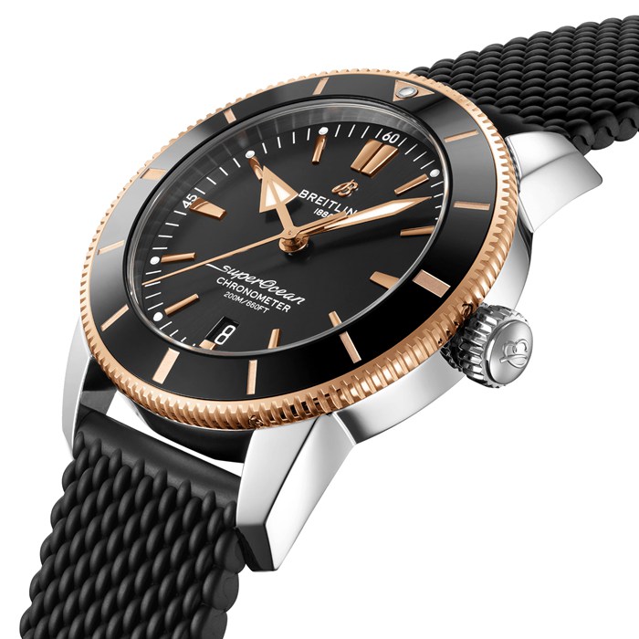 Orologio Breitling Superocean Heritage B20 Automatic 44 in acciaio inossidabile e oro rosso 18k UB2030121B1S1 - immagine 2