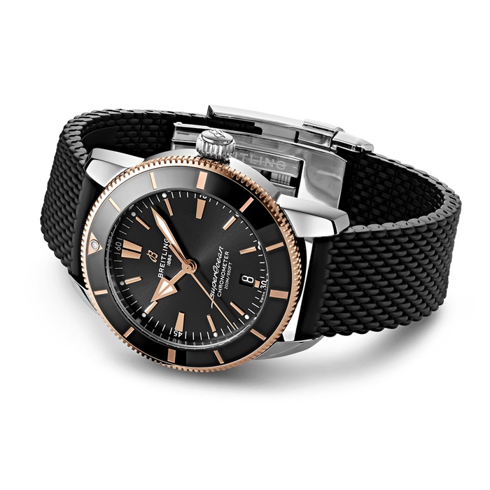 Orologio Breitling Superocean Heritage B20 Automatic 44 in acciaio inossidabile e oro rosso 18k UB2030121B1S1 - immagine 3