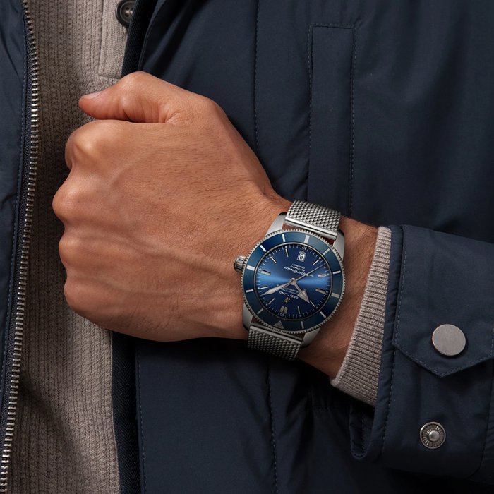 Orologio Breitling Superocean Heritage B20 Automatic 46 in acciaio inossidabile AB2020161C1A1 - immagine 5