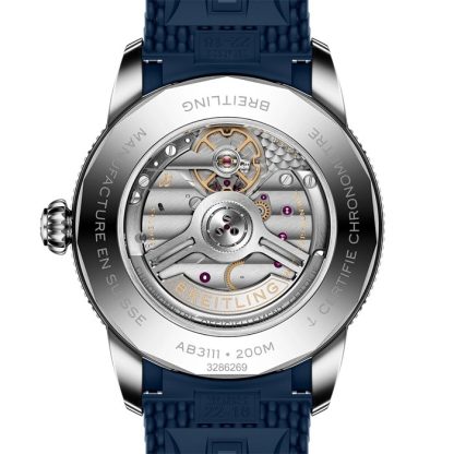 Orologio Breitling Superocean Heritage B31 Automatic 42mm Uomo Gomma Blu AB3111161C1S1 - immagine 2