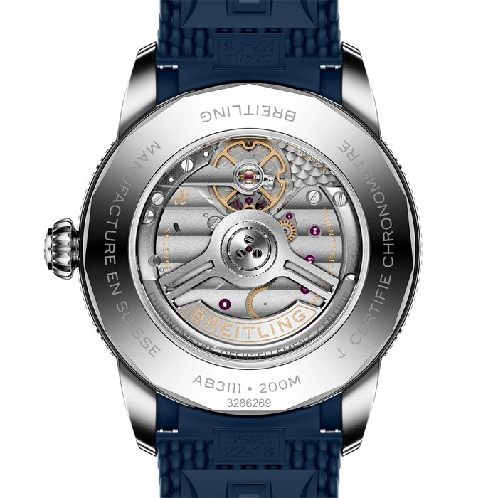 Orologio Breitling Superocean Heritage B31 Automatic 42mm Uomo Gomma Blu AB3111161C1S1 - immagine 2