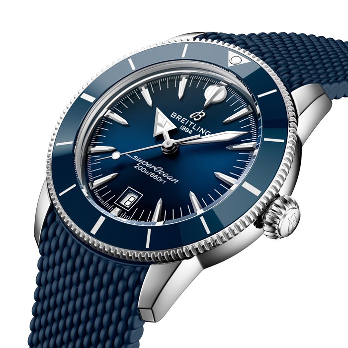 Orologio Breitling Superocean Heritage B31 Automatic 42mm Uomo Gomma Blu AB3111161C1S1 - immagine 3