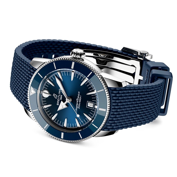 Orologio Breitling Superocean Heritage B31 Automatic 42mm Uomo Gomma Blu AB3111161C1S1 - immagine 4