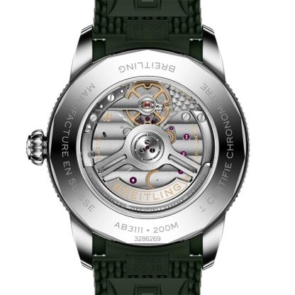 Orologio Breitling Superocean Heritage B31 Automatic 42mm Uomo Gomma Verde AB3111361L1S1 - immagine 2
