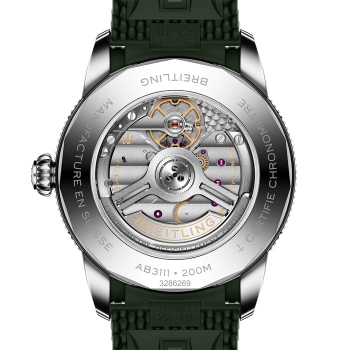 Orologio Breitling Superocean Heritage B31 Automatic 42mm Uomo Gomma Verde AB3111361L1S1 - immagine 2