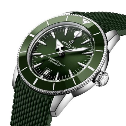 Orologio Breitling Superocean Heritage B31 Automatic 42mm Uomo Gomma Verde AB3111361L1S1 - immagine 3