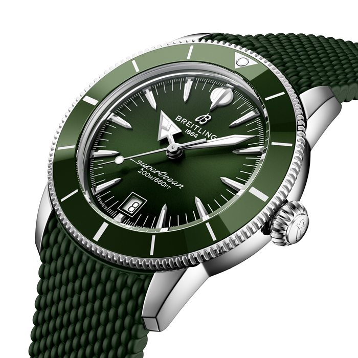 Orologio Breitling Superocean Heritage B31 Automatic 42mm Uomo Gomma Verde AB3111361L1S1 - immagine 3