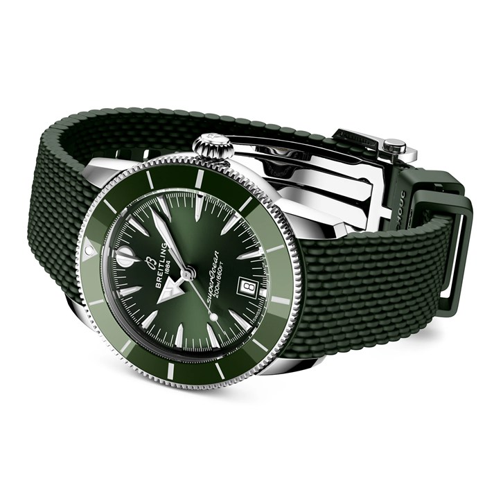 Orologio Breitling Superocean Heritage B31 Automatic 42mm Uomo Gomma Verde AB3111361L1S1 - immagine 4